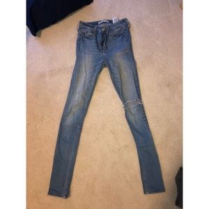 Light wash Abercrombie and Fitch jeans